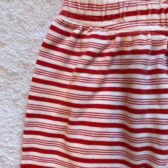 Striped Red & White 3-6M Cotton Jogger Pants GUC Baby Unisex Winter Holiday - Picture 5 of 15